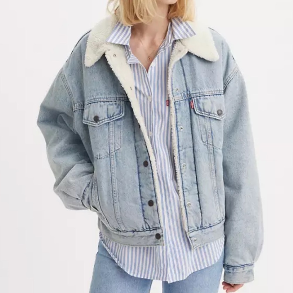 Levi’s shearling denim jacket